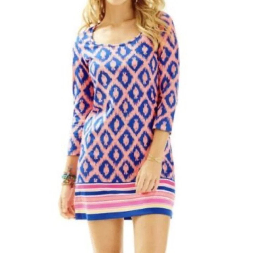 Lilly Pulitzer Dress Women’s Sz XXS Pink Little Fish Engineered Beacon Mini